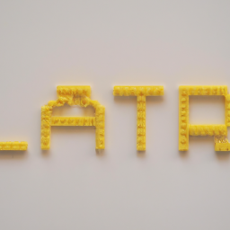 a word "شازده" made with legos viewed frop top a word "شازده" made with legos viewed frop top